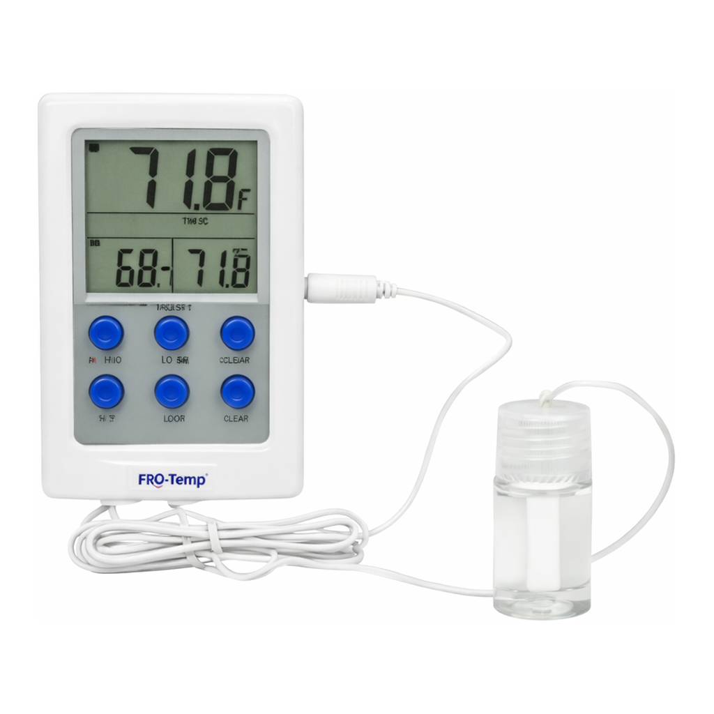 Merck SP Bel-Art(R) H-B Frio-Temp(R) Calibrated Dual Zone Electronic Verification Thermometer
