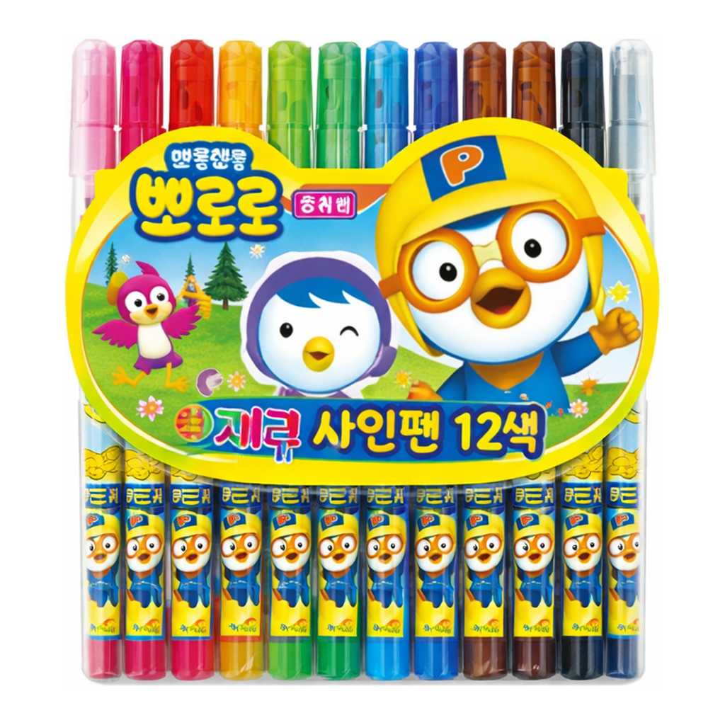 OFFICENEX 뽀로로 사인펜(12색)