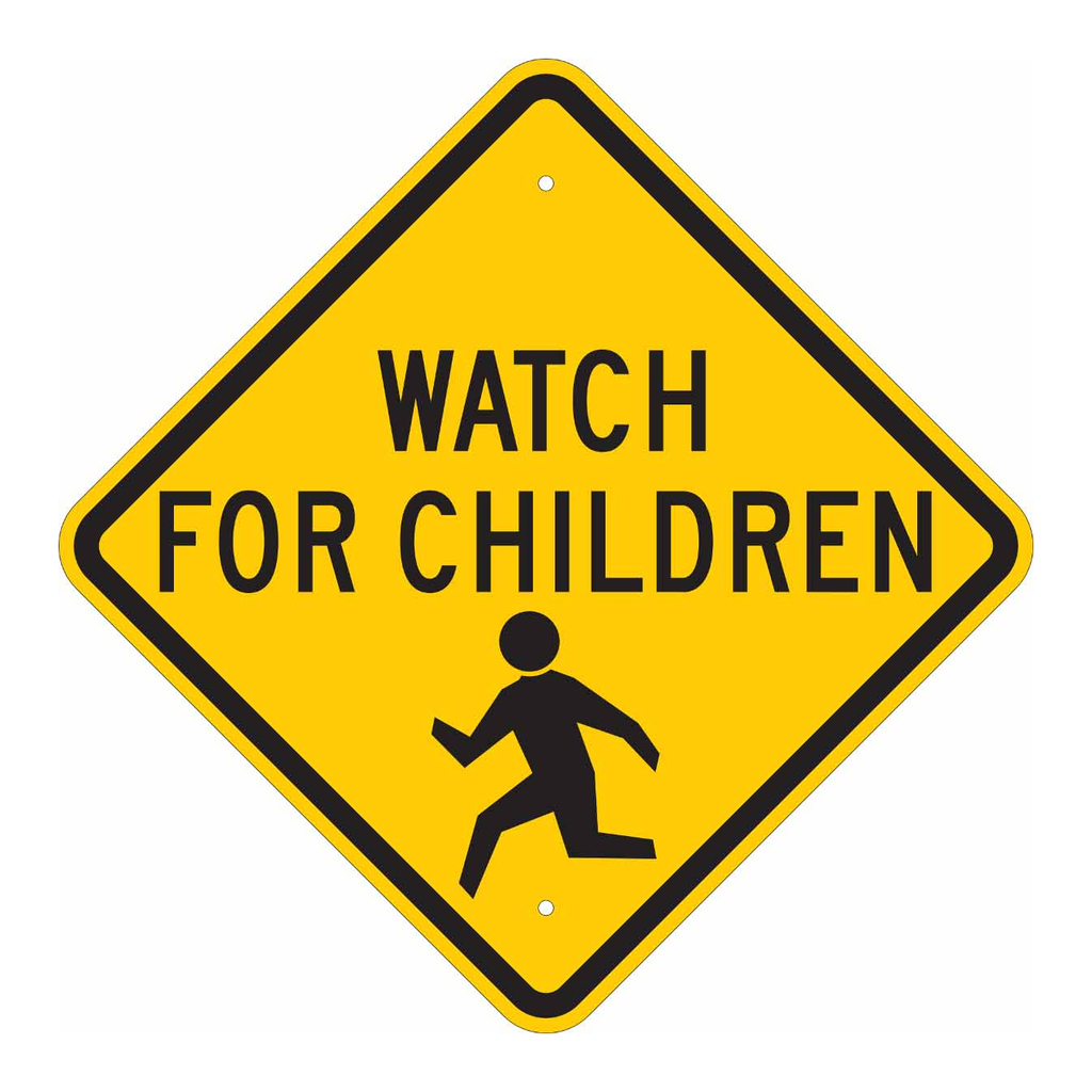 Brady Watch For Children Sign