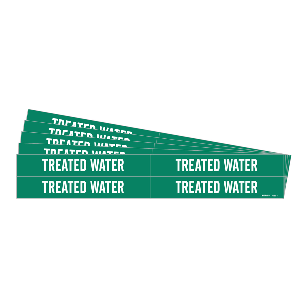 Brady TREATED WATER Pipe Marker