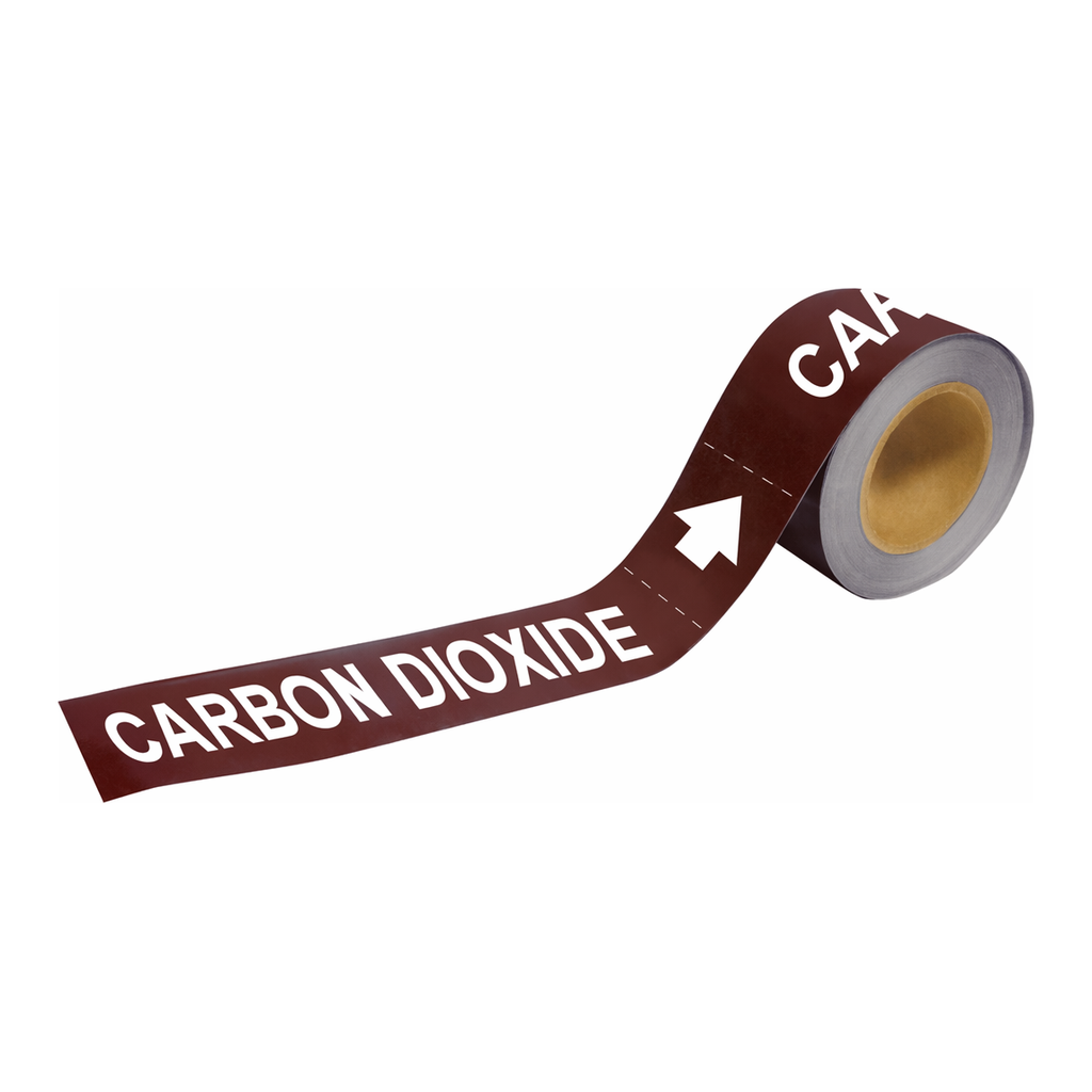 Brady CARBON DIOXIDE Pipe Markers-To-Go