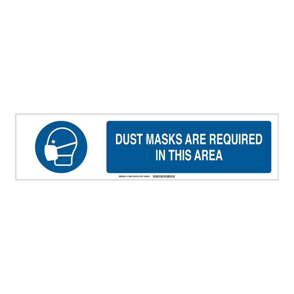 Brady Dust Masks Are Required In This Area Slider Sign