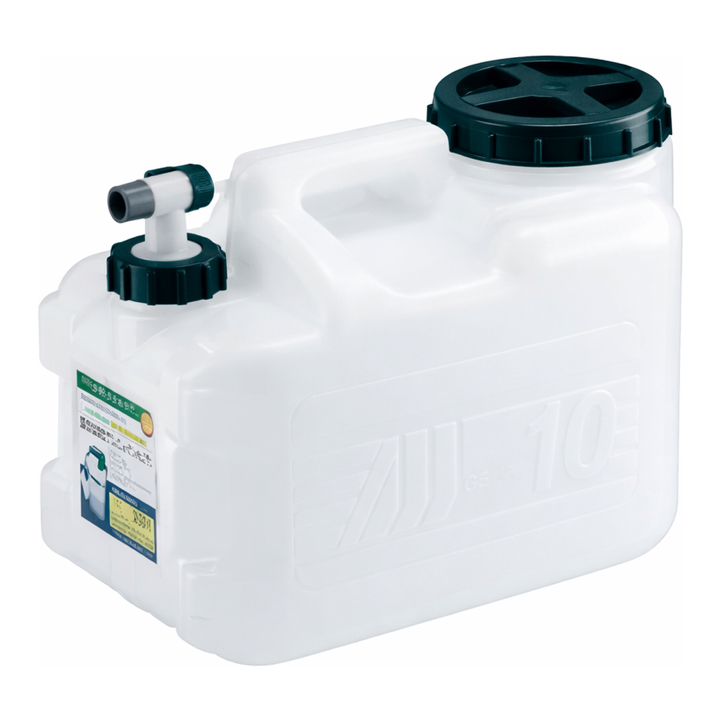 Daihan Science 10 & 20Lit PE Functional Water Aspiration Bottle, Square, with Stopcock·Handle·S