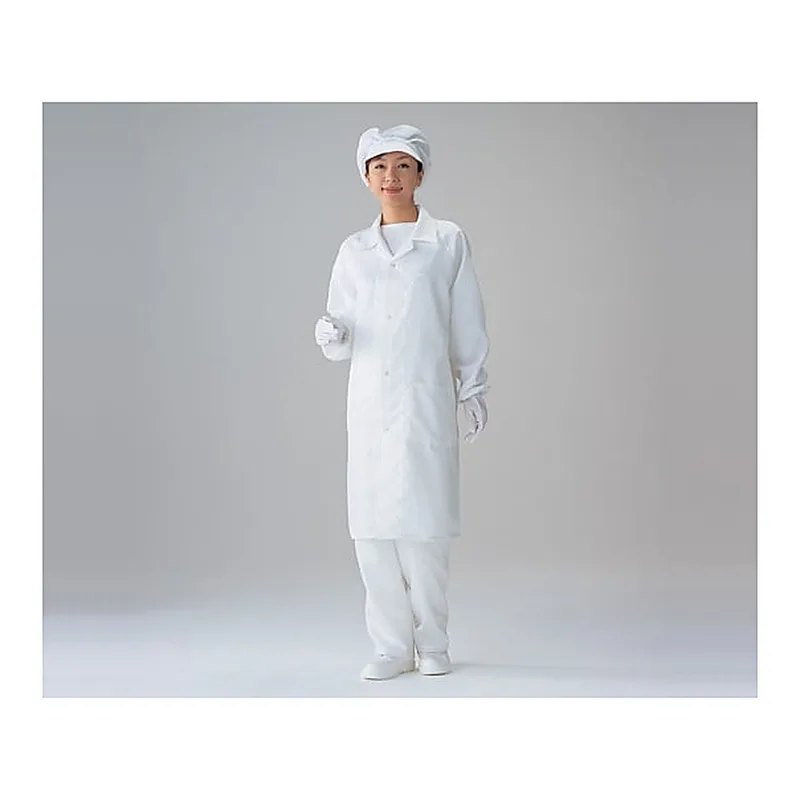 AS ONE 1-6361-07 Dust-Free Garment AS 240 C Unisex Coat WHITE 5 L