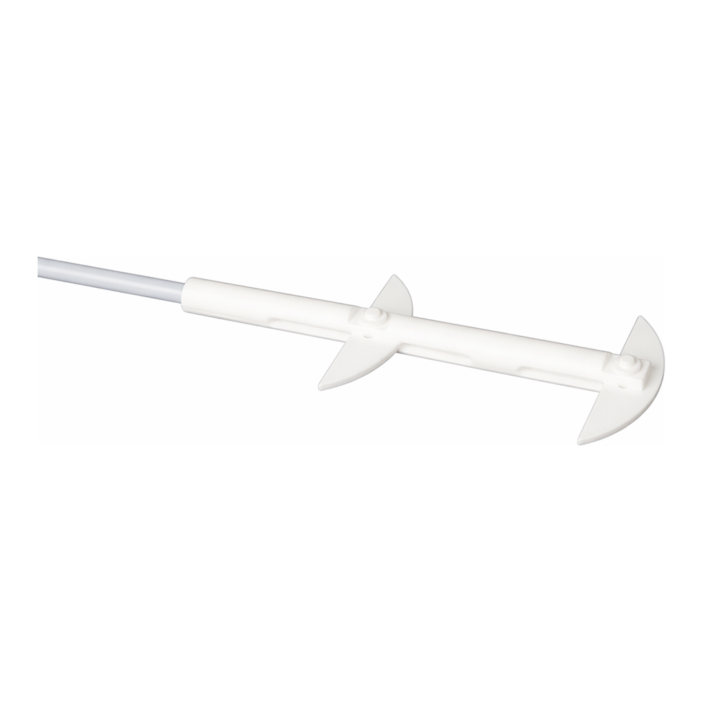 PTFE Double-Moon Shaped Stirrer Shaft PTFE 테프론 교반봉, 더블 반달형