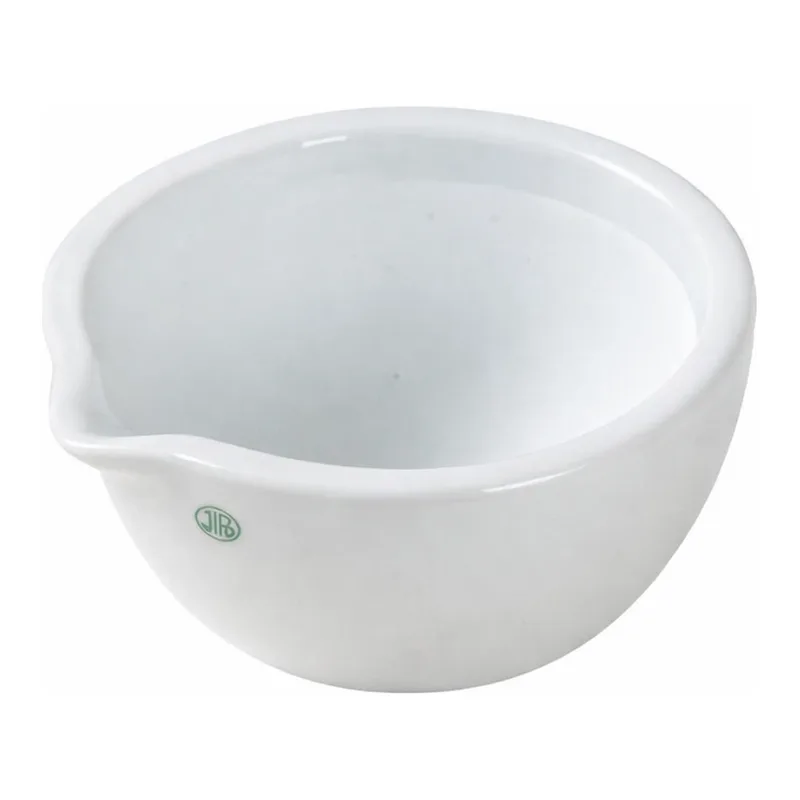 Porcelain Mortar with Spout 자제 유발, Unglazed