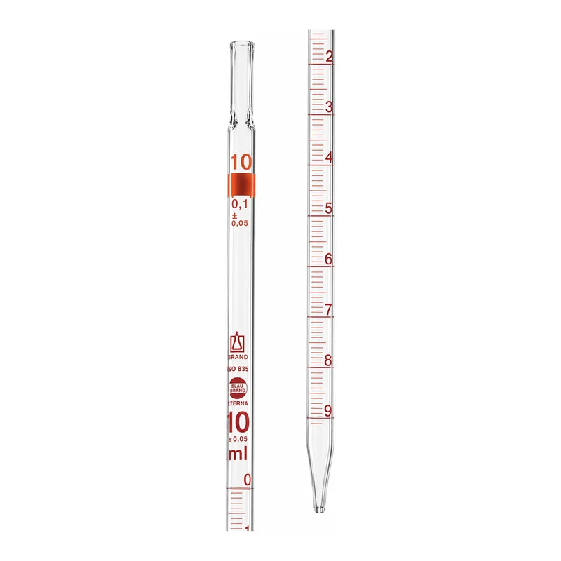 Graduated Pipet, Total Delivery, Type 3, BLAUBRAND 메스 전량 피펫, Class AS + Batch 보증서