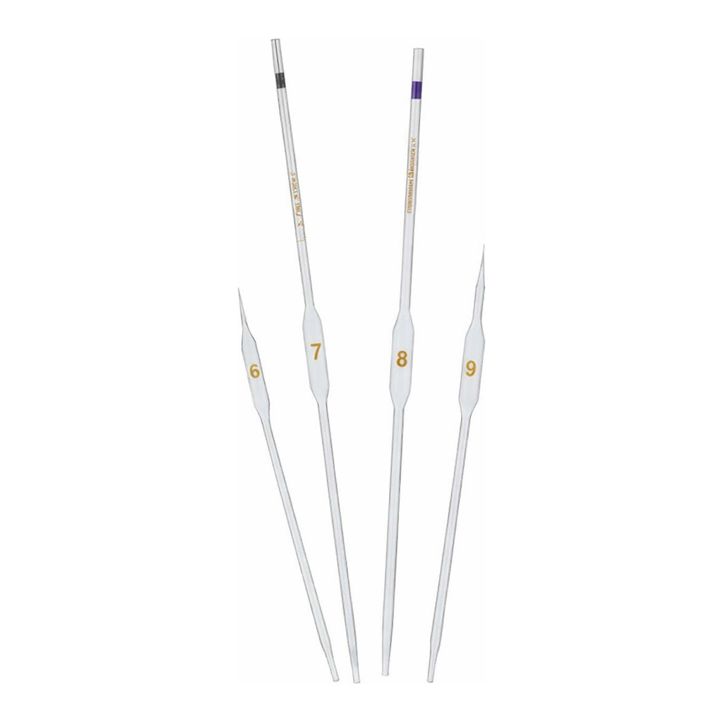 ASTM Serialized & Certified Volumetric Pipet ASTM 홀 피펫, Class A + 개별 보증서, Kimble
