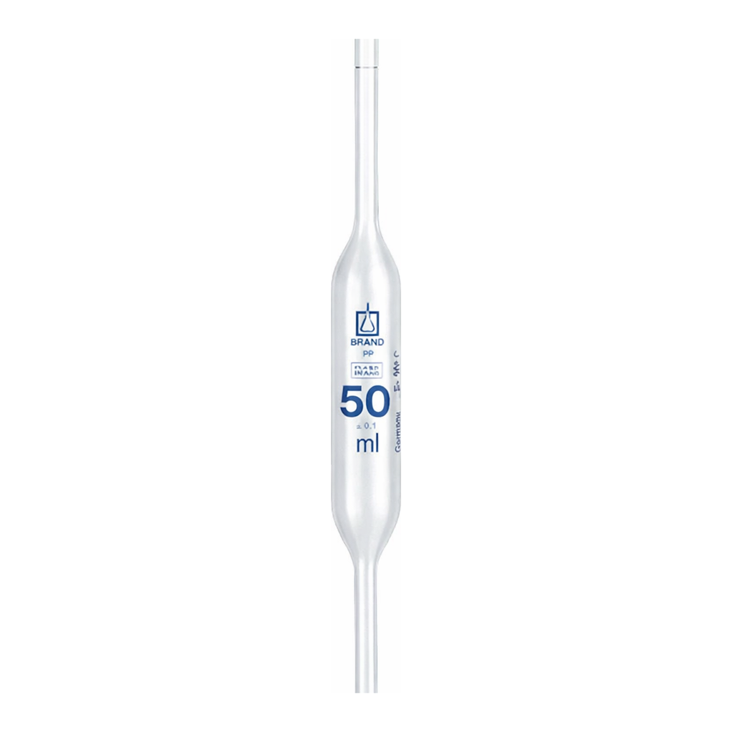 PP Volumetric Pipet 플라스틱 홀 피펫, Class B