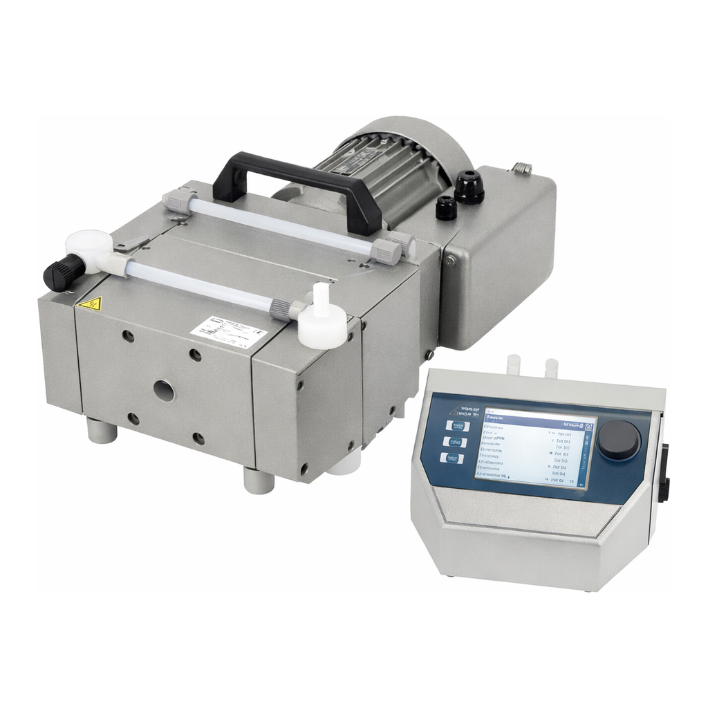 Chemical Resistant Vacuum Pump with Controller 내화학용 다이아프램 진공 펌프, 정밀진공조절
