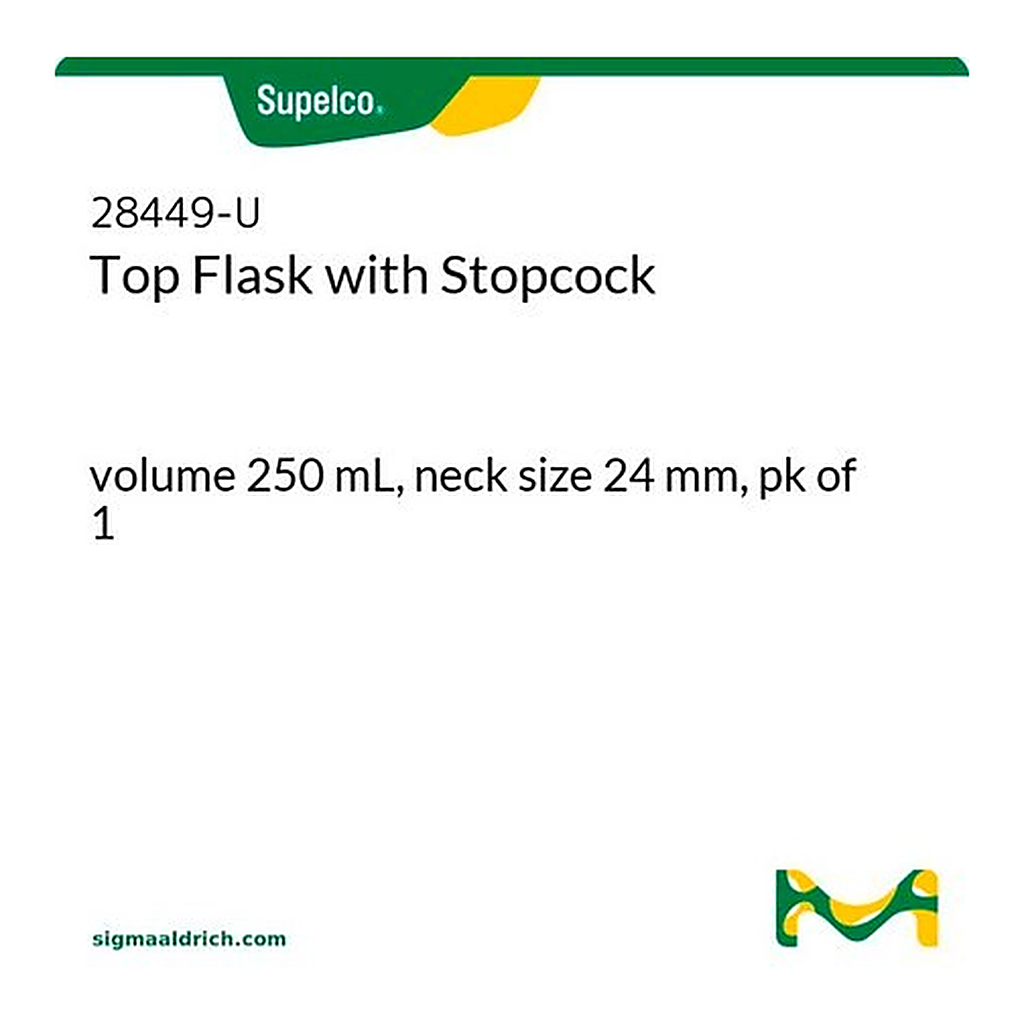 Merck TOP 250ML STOPCOCK FLASK 24MM NECK