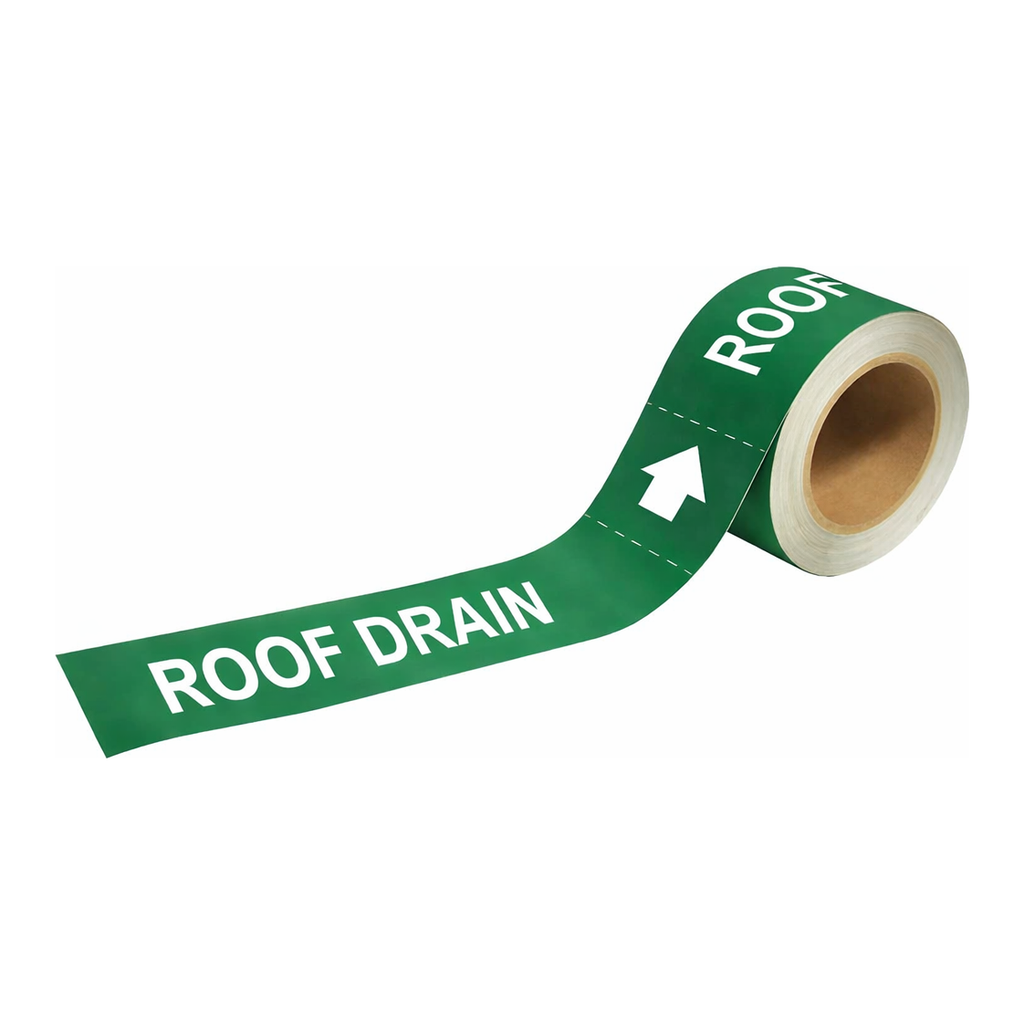 Brady ROOF DRAIN Pipe Markers-To-Go