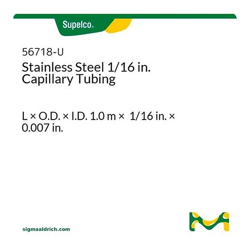 Merck 01007IN ID SS TUBING, 1/16IN OD, 100CM