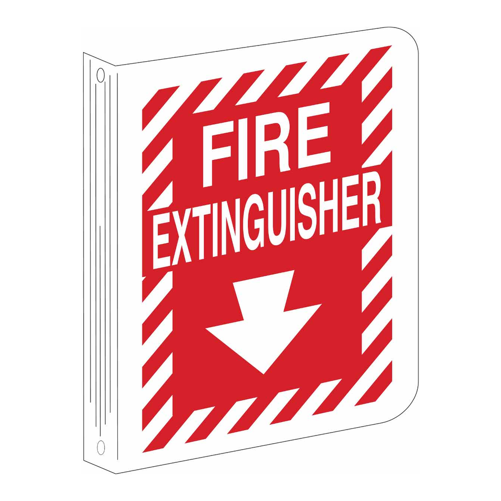 Brady L Fire Extinguisher Sign