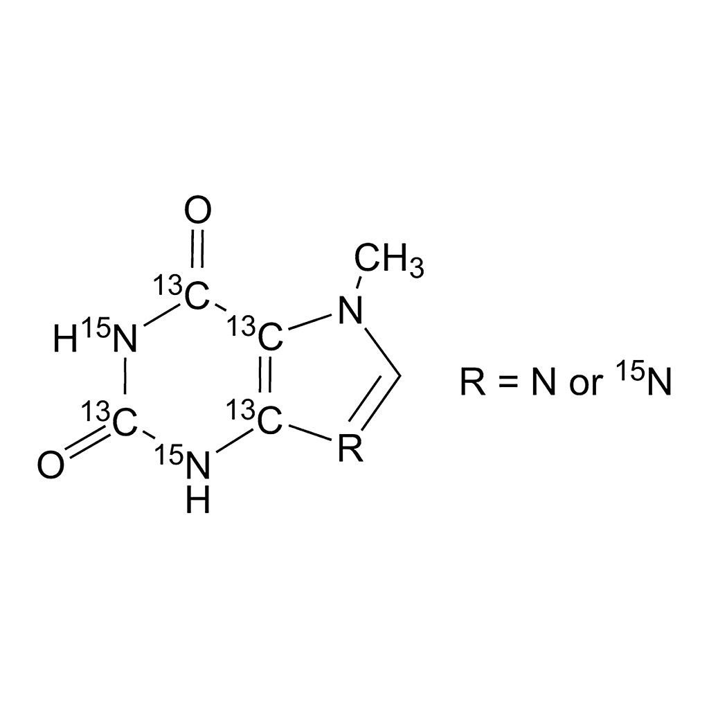 Merck 7-METHYLXANTHINE-2,4,5,6-13C4, 1,3-15N2&