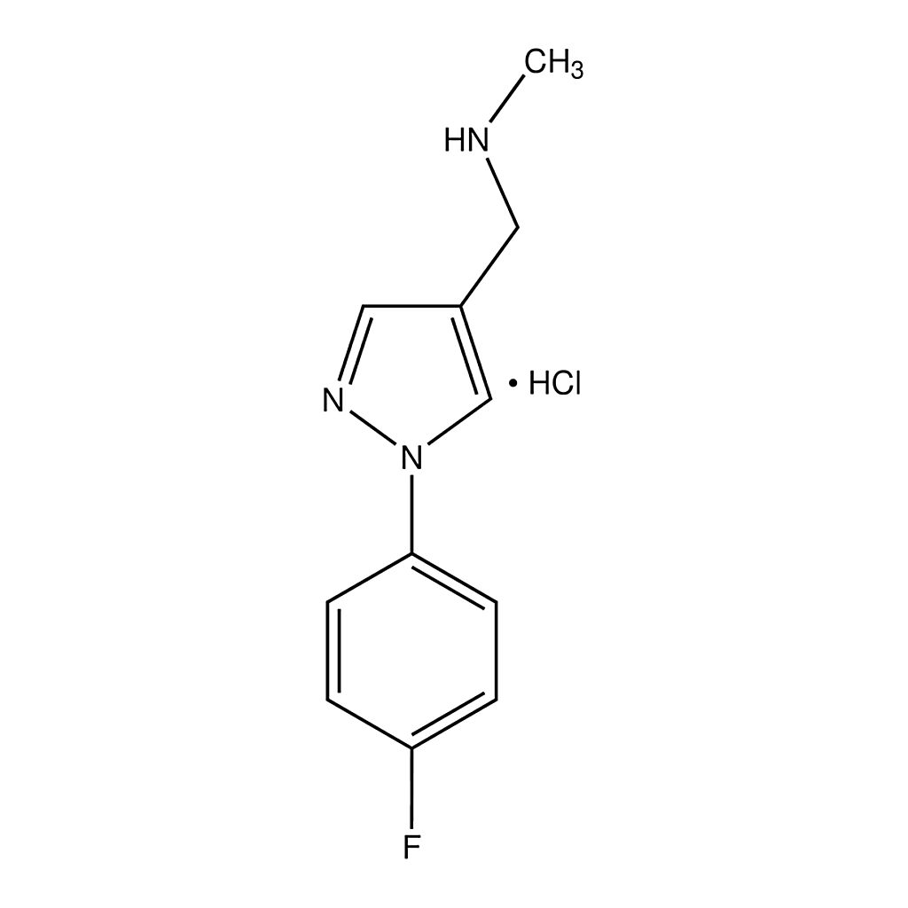 Merck 1-[1-(4-Fluorophenyl)-1H-pyrazol-4-yl]-N-methylmethanamine hydrochloride