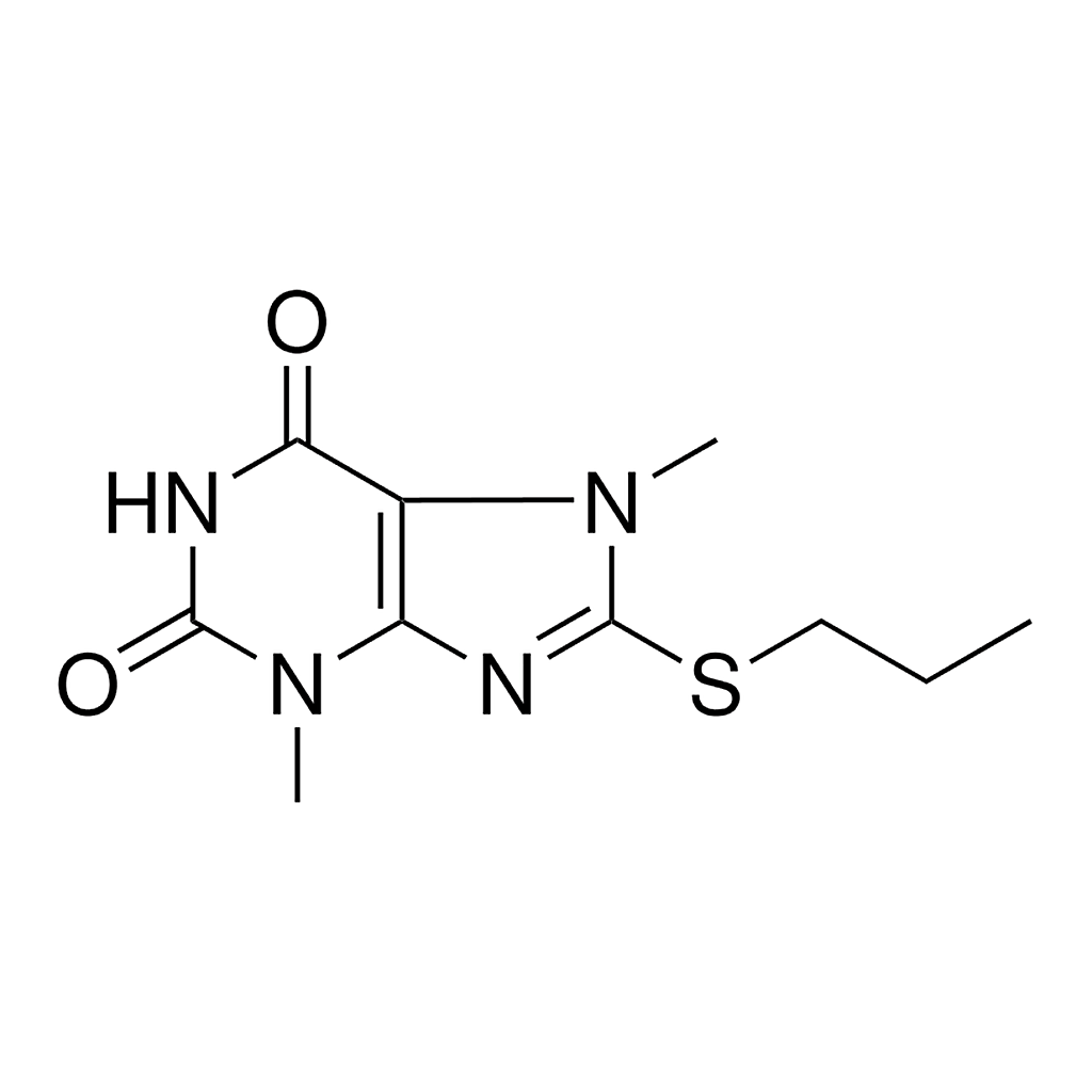 Merck 3,7-DIMETHYL-8-PROPYLSULFANYL- - 10 MG&