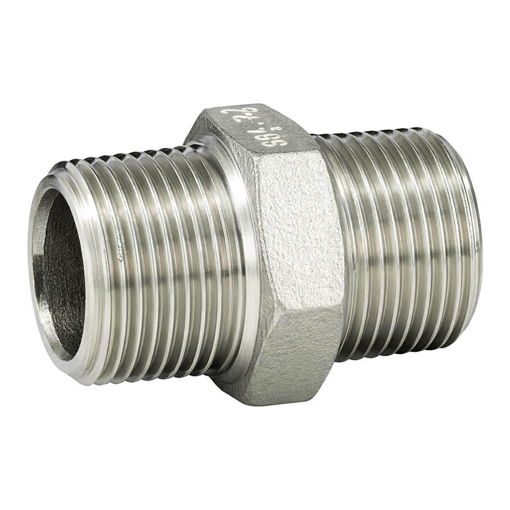 AS ONE Stainless Steel Fittings (Hexagonal Nipple), 스테인리스 커넥터(육각니플)