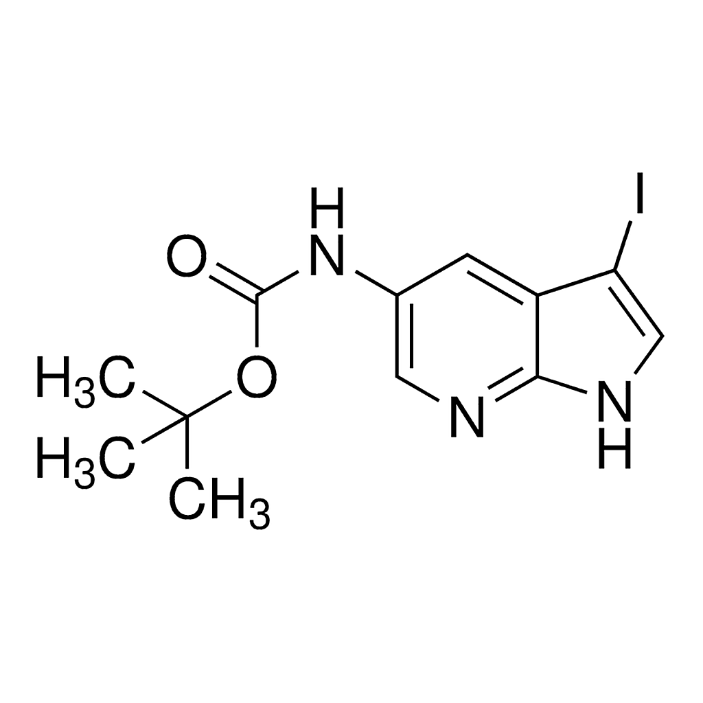 Merck tert-Butyl 3-iodo-1H-pyrrolo[2,3-b]pyridin-5-ylcarbamate