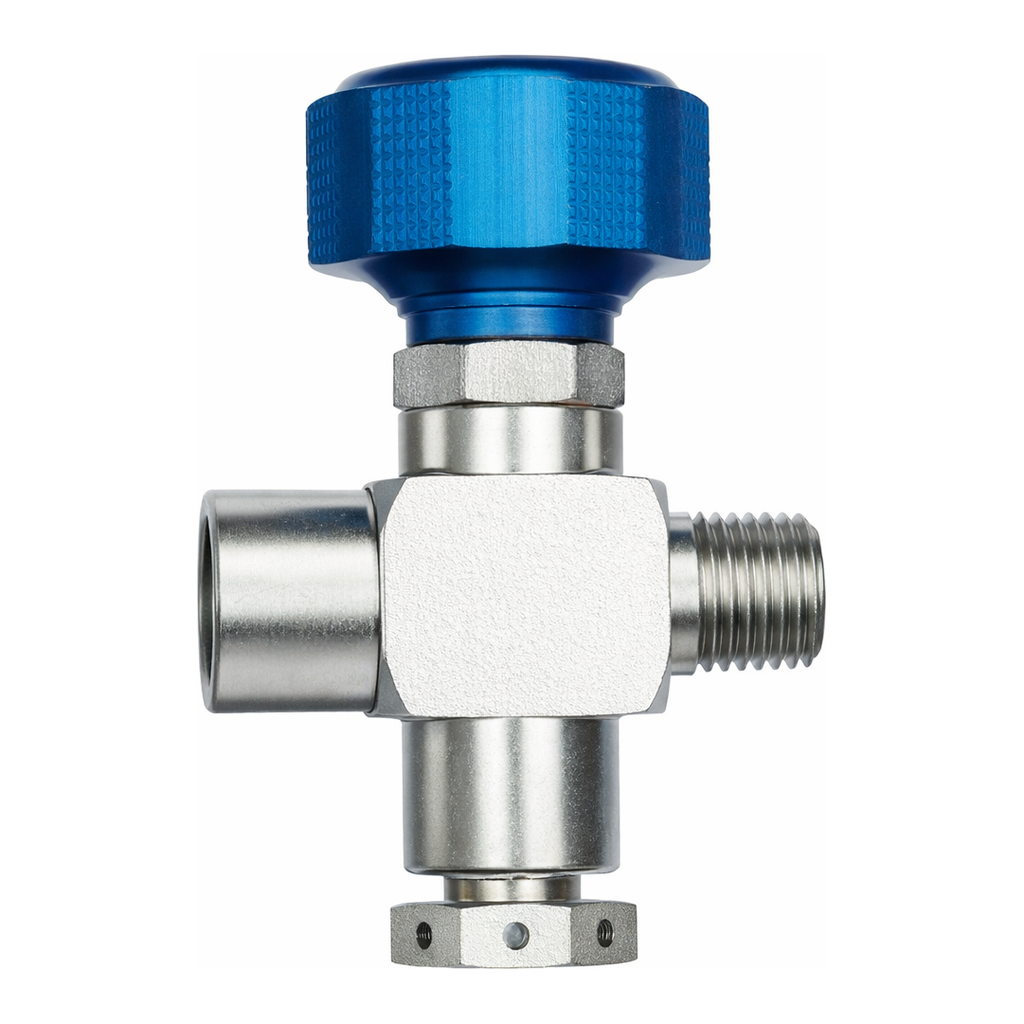 Restek Sample Cylinder Valve UHP, 1/4in Male NPT x 1/4in Female NPT w/2850psi Rupture Disc, 5000p