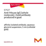 Merck Anti-Mouse IgG (whole molecule)-Gold antibody produced in goat