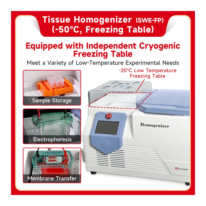 Servicebio Tissue Homogenizer Low Temperature (-50℃, Freezing Table)