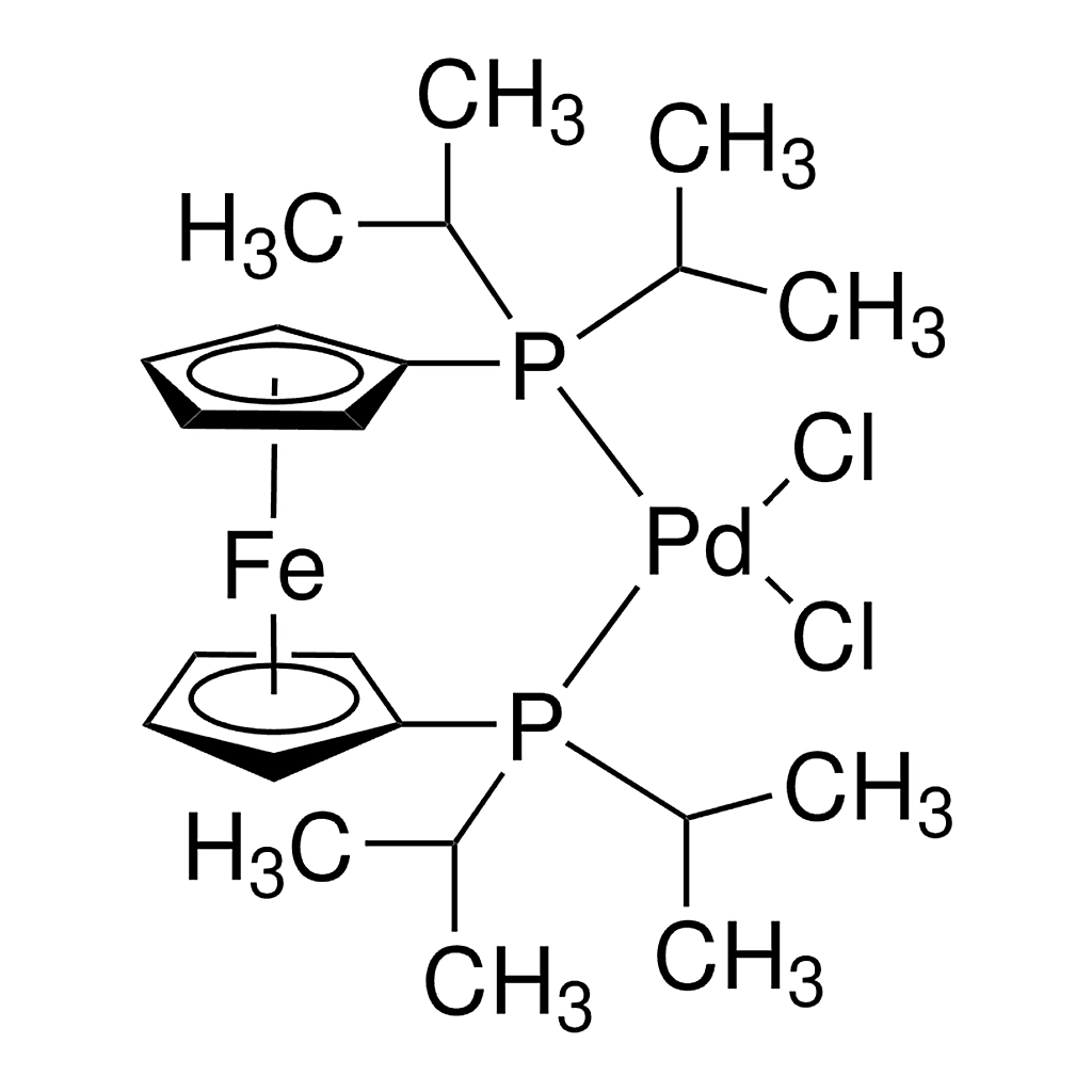 Merck 1,1'-Bis(di-isopropylphosphino)ferrocene palladium dichloride
