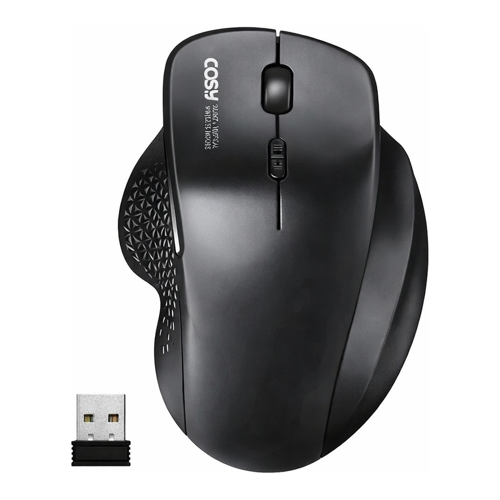 OFFICENEX 무소음 세미 버티컬 무선 마우스(M2154WL/코시)