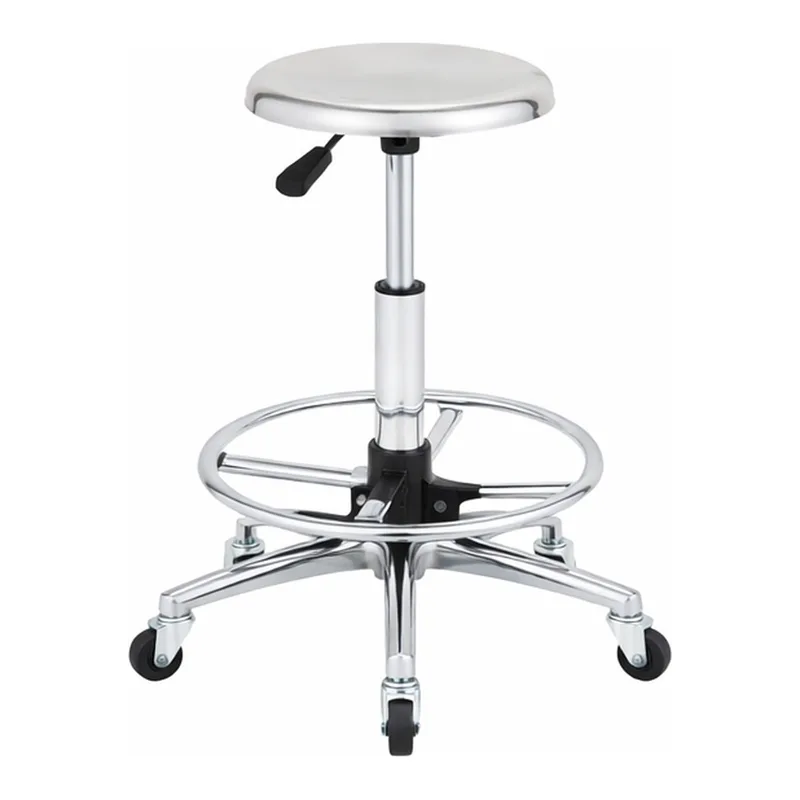 AS ONE 4-467-02 Conductive Chair (Stainless Steel Seating Surface), phi 480 x 455 ~ 610 mm SS-C290R