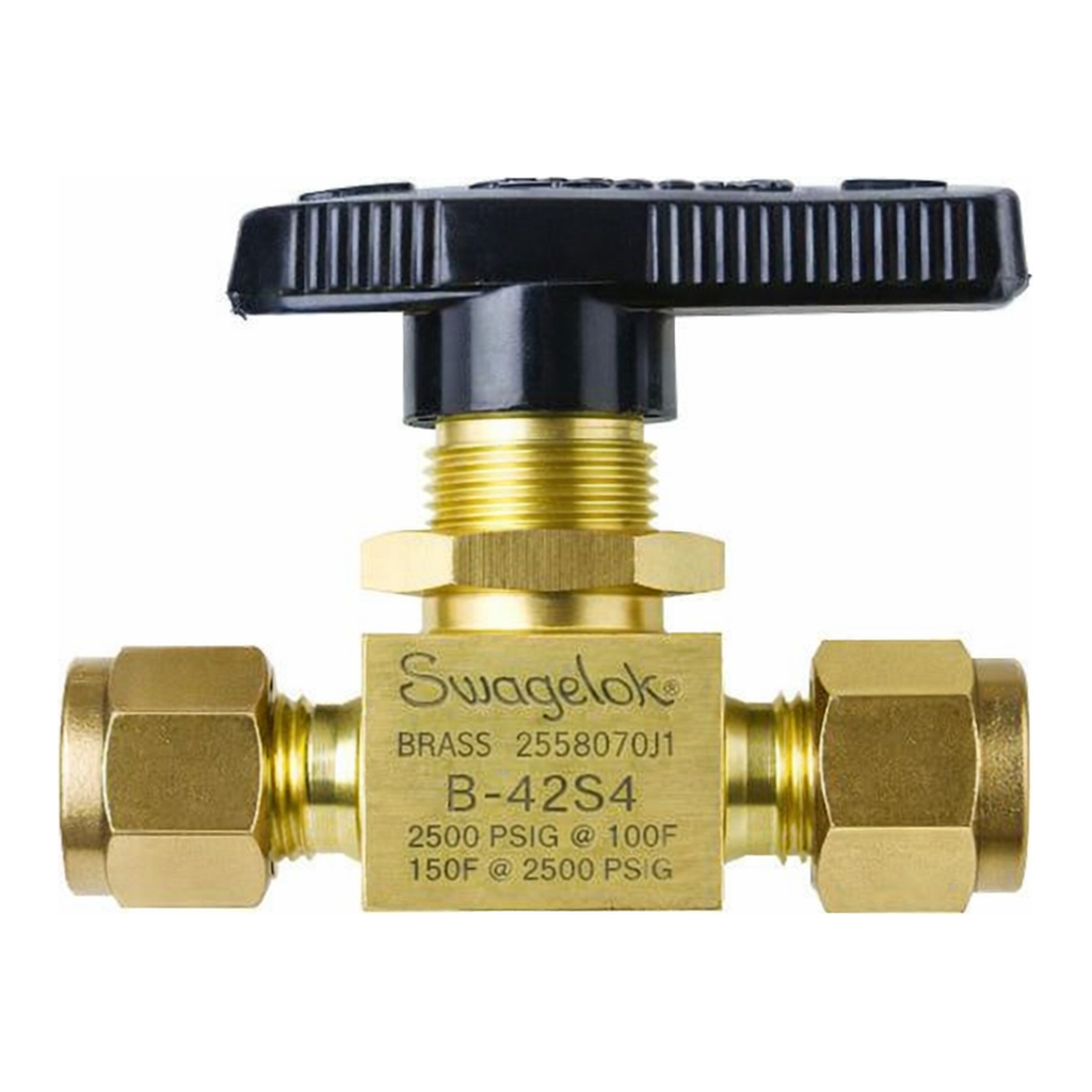 Restek Swagelok Valve, 1/4in Brass Ball