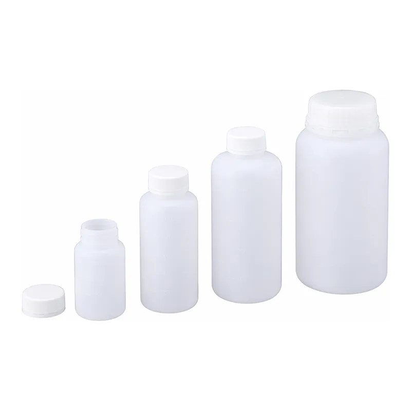 AS ONE Tamper Evident Specimen Bottle Round (HDPE), 변조방지 샘플병(원형)