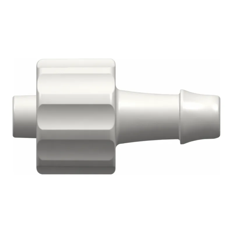 Male Luer Integral Lock Ring to 500 Series Barb, 5/32` (4.0 mm) ID Tubing