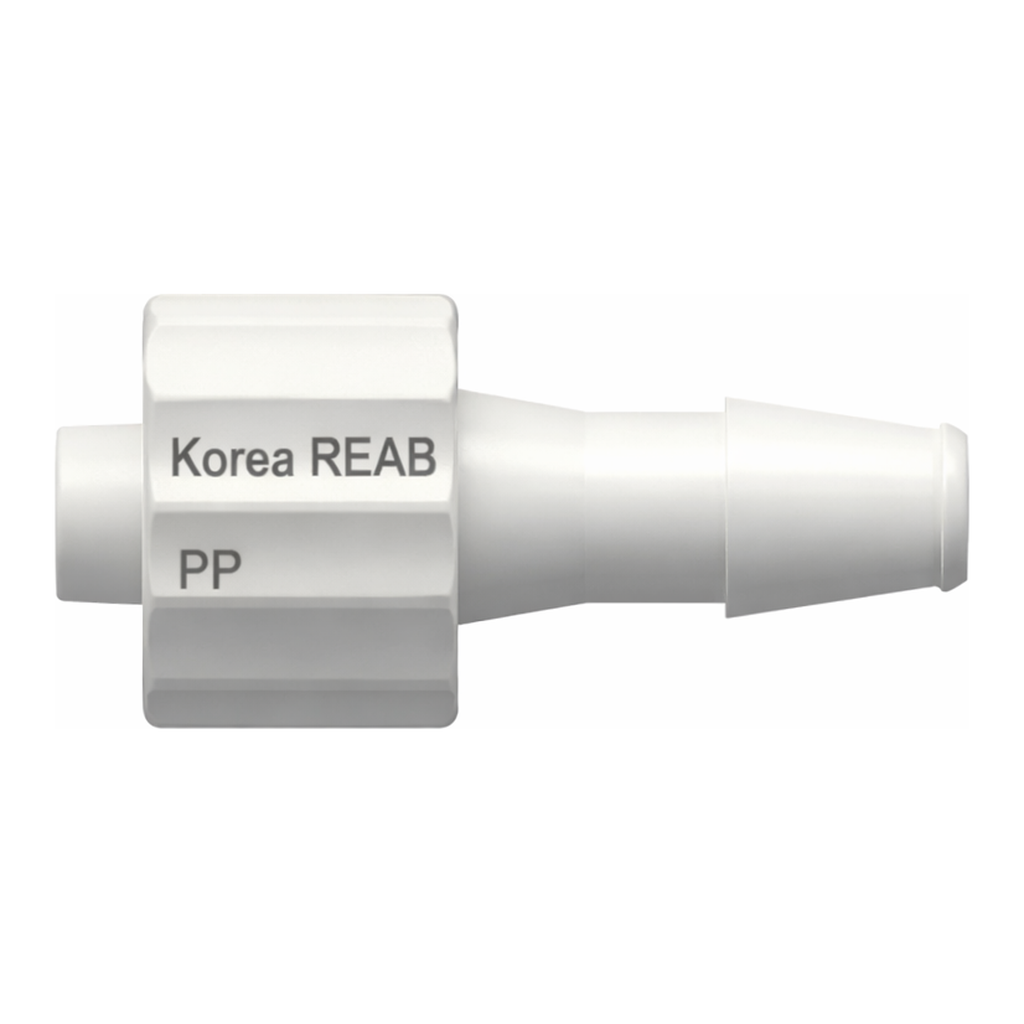 Male Luer Integral Lock Ring to 200 Series Barb, 5/32` (4.0 mm) ID Tubing