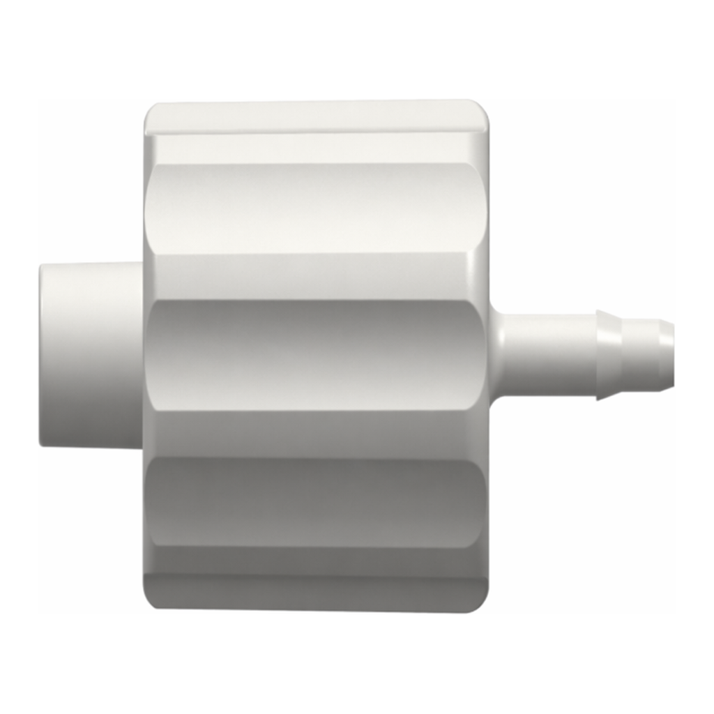 Male Luer Integral Lock Ring to 400 Series Barb, 1/16` (1.6 mm) ID Tubing
