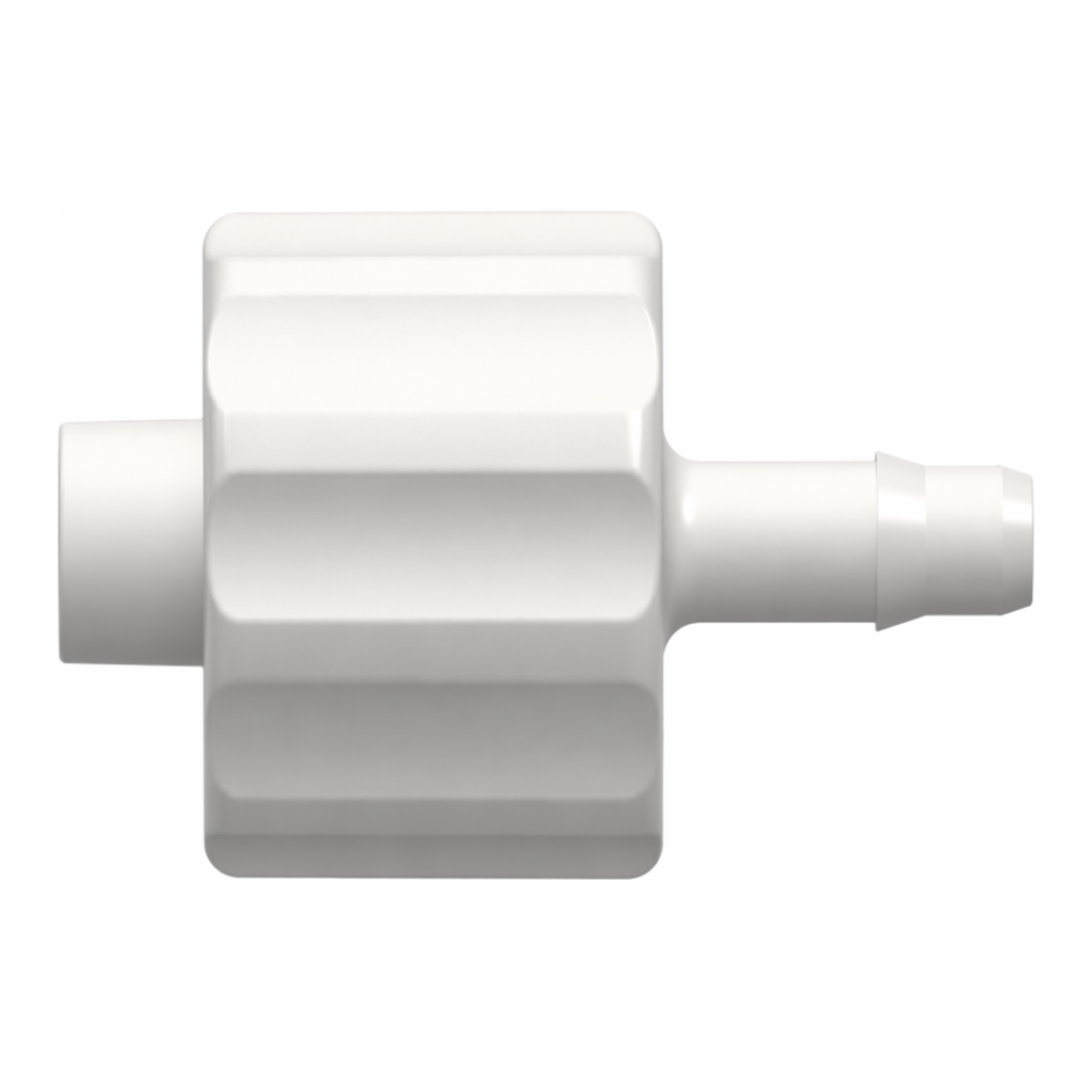 Male Luer Integral Lock Ring to 400 Series Barb, 3/32` (2.4 mm) ID Tubing