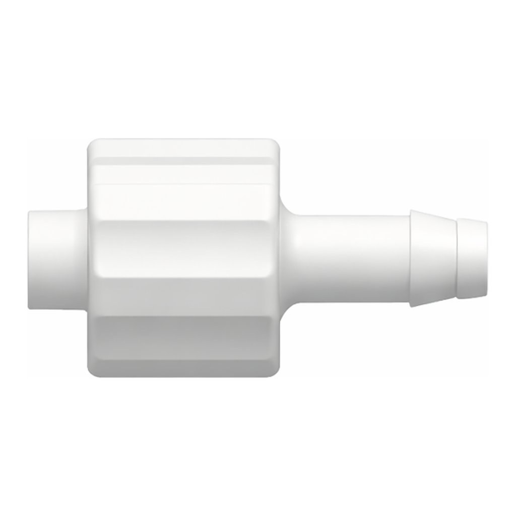 Male Luer Integral Lock Ring to 400 Series Barb, 1/8` (3.2 mm) ID Tubing