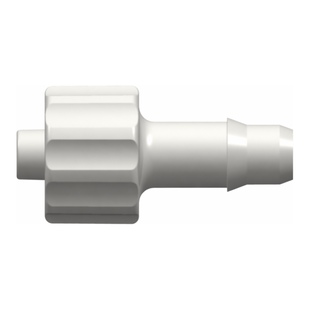 Male Luer Integral Lock Ring to 400 Series Barb, 3/16` (4.8 mm) ID Tubing