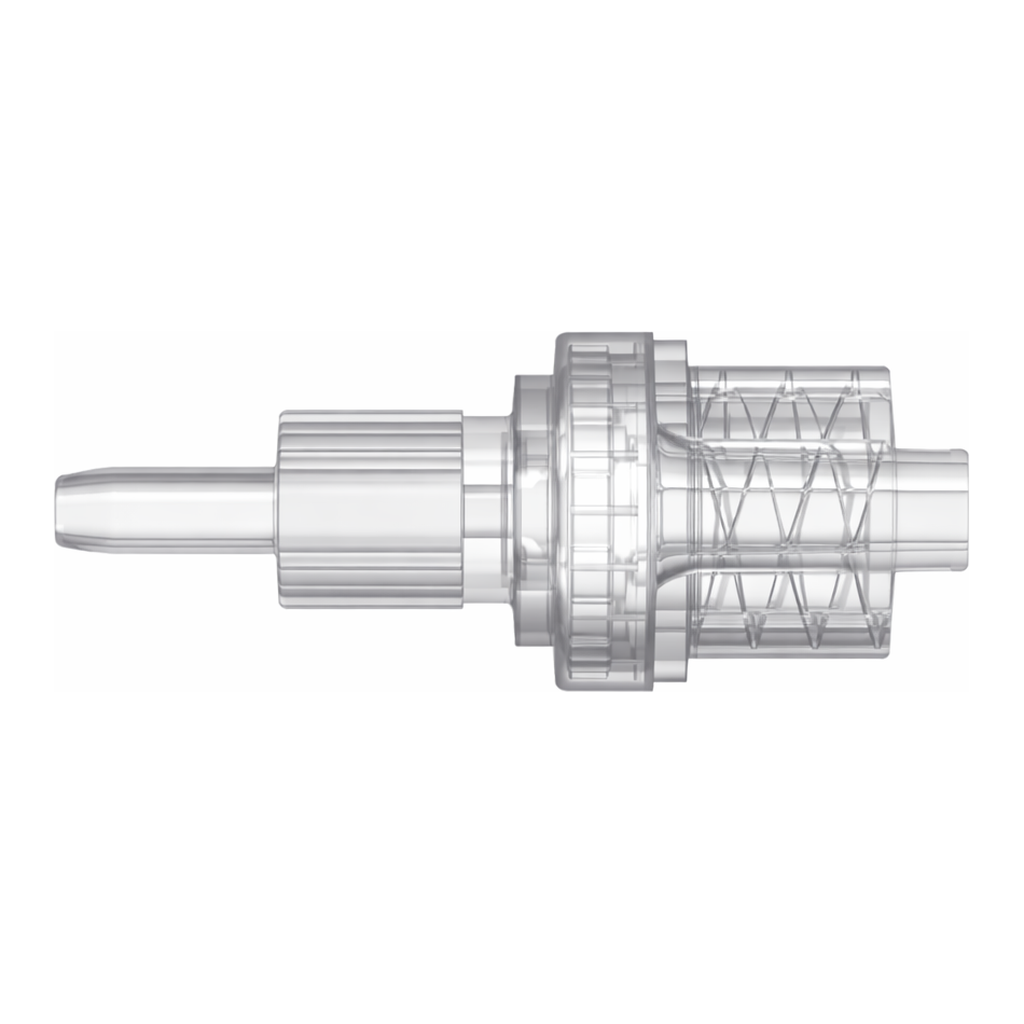 Check Valve, Socket for .118` (3.0 mm) ID x .161` (4.1 mm) OD to Male Locking Luer