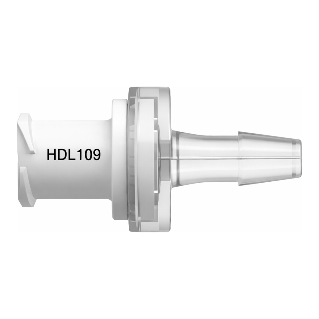 Check Valve, 200 Series Barb, 1/8` (3.2 mm) ID Tubing x Female Luer Thread Style