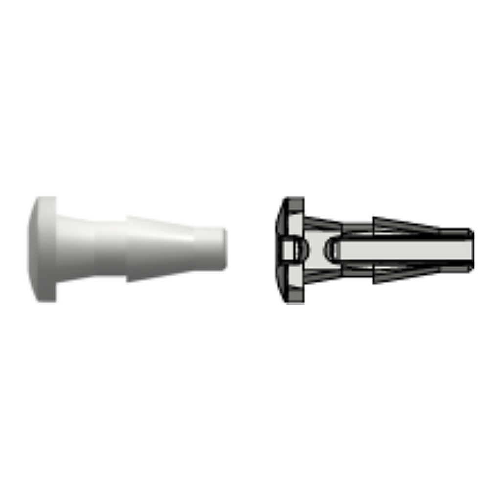 Press-In Plug with Classic Series Barb, 1/16` (1.6 mm) ID Tubing