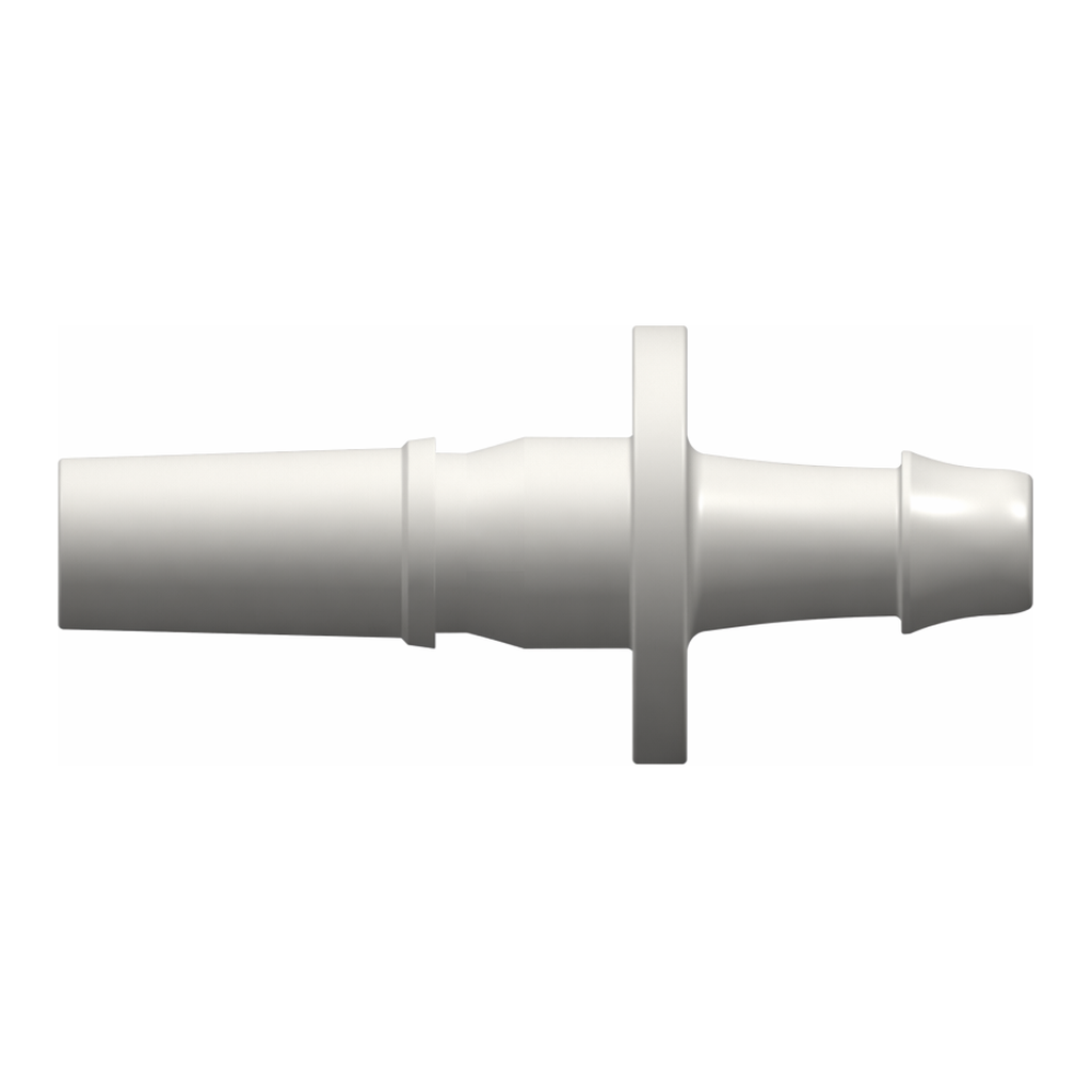 Male Luer to 500 Series Barb, 1/8` (3.2 mm) ID Tubing (May be used with separate rotating lock ring; FSLLR)