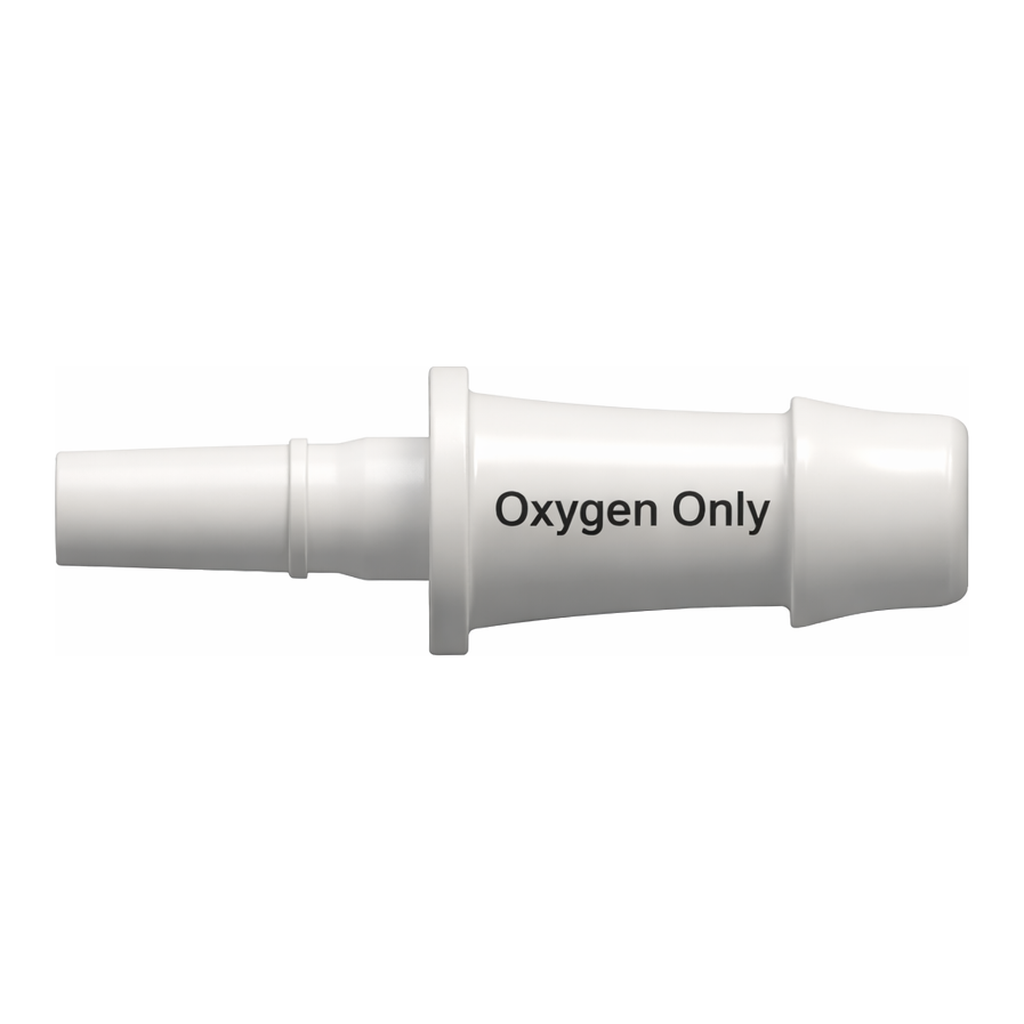 Male Luer to 500 Series Barb, 1/4` (6.4 mm) ID Tubing (May be used with separate rotating lock ring; FSLLR)