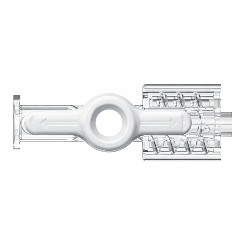 High Flow Stopcock, 1-way, Female Luer to Male Luer w/ Luer Lock Ring, Large Bore