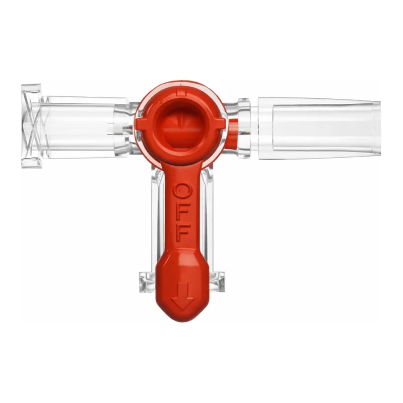 Stopcock, 3-way, Female Luer to Female Luer to Bondable Socket