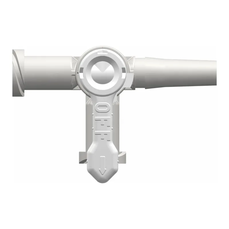 High Flow Stopcock, 3-way, Female Luer to Female Luer to Male Luer, Large Bore