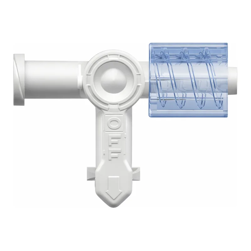 Stopcock, 4-way, Female Luer to Female Luer to Male Luer w/ Luer Lock Ring