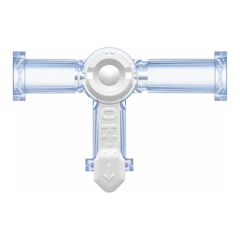 Stopcock, 4-way, Female Luer on All Ports, Large Bore