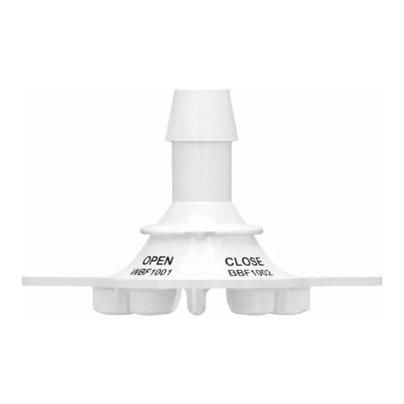 Bag Port with 600 Series Barb, 1/4` (6.4 mm) Tubing ID, USP Class VI, Animal-free Granuflex Polyethylene