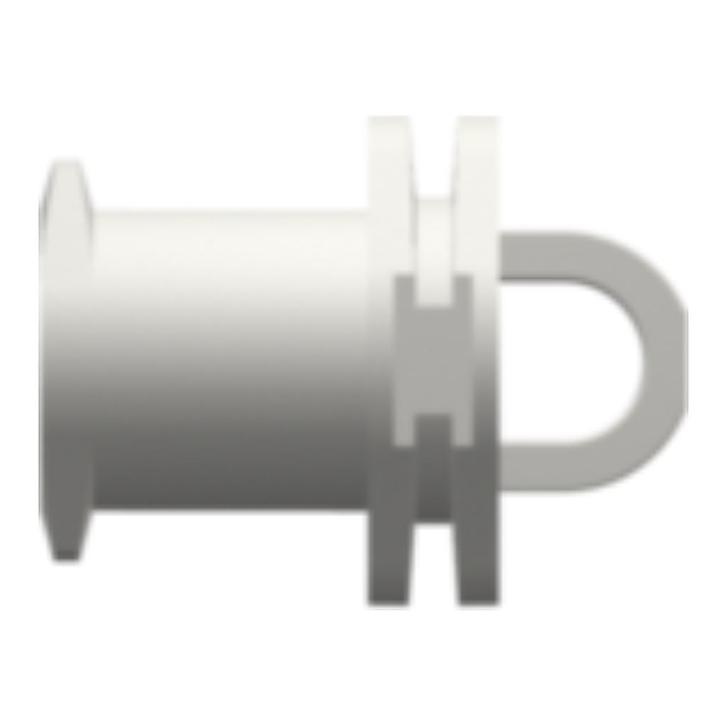 Female Luer Lug Style Cap with Tether Loop