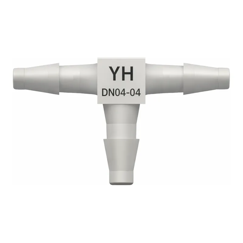 Tee Tube Fitting with Classic Series Barbs, 3/32` (2.4 mm) ID Tubing